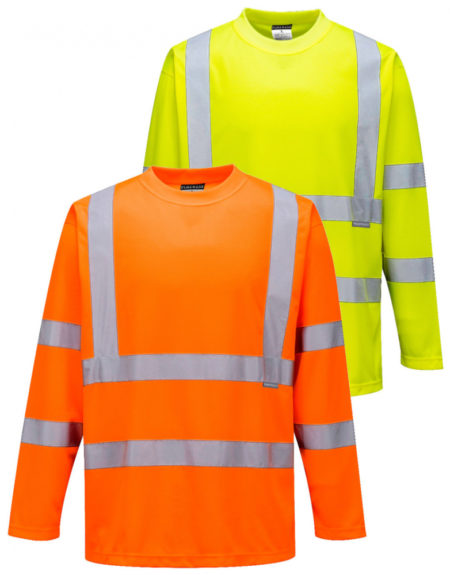 Portwest Hi-Vis Long Sleeved T-Shirt (S178)