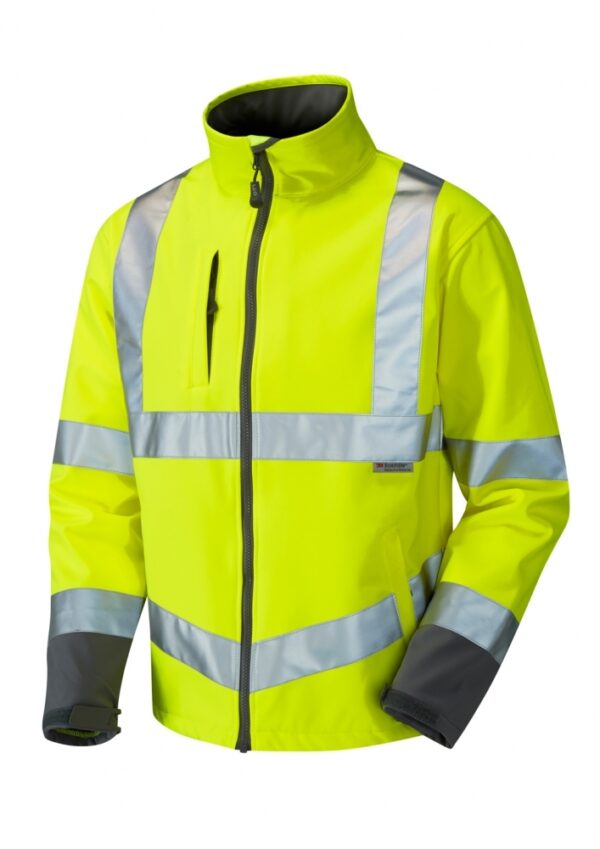 Leo Workwear Buckland ISO 20471 Class 3 Softshell Jacket (SJ01 ...