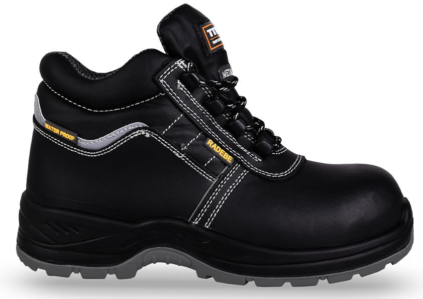 Returns Heat Resistant Leather Safety Boots Radebe Steel Toe Caps Work Shoes 