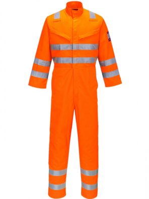 Portwest Hi Vis Reflective Pollycotton Coverall Overall Boiler Suit Railway RT42 