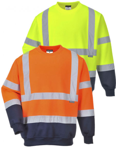 Portwest Two Tone Hi-Vis Sweatshirt (B306)
