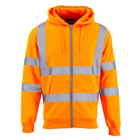 Zipped hi vis sweatshirt