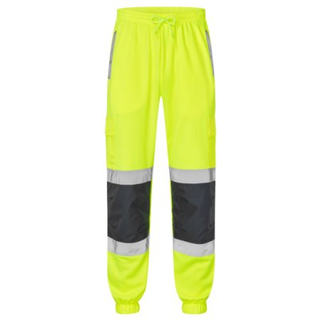 Two tone hi vis jogging bottoms