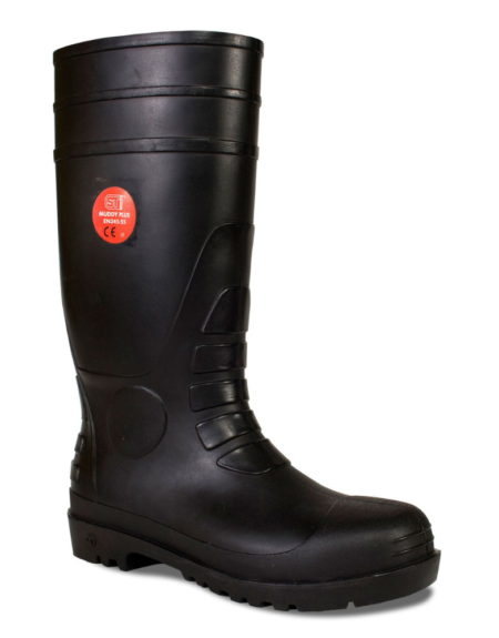 Black Muddy Plus wellington boots