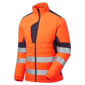 System High-Vis Eco Two-Tone Orange Thermal Baffle Jacket